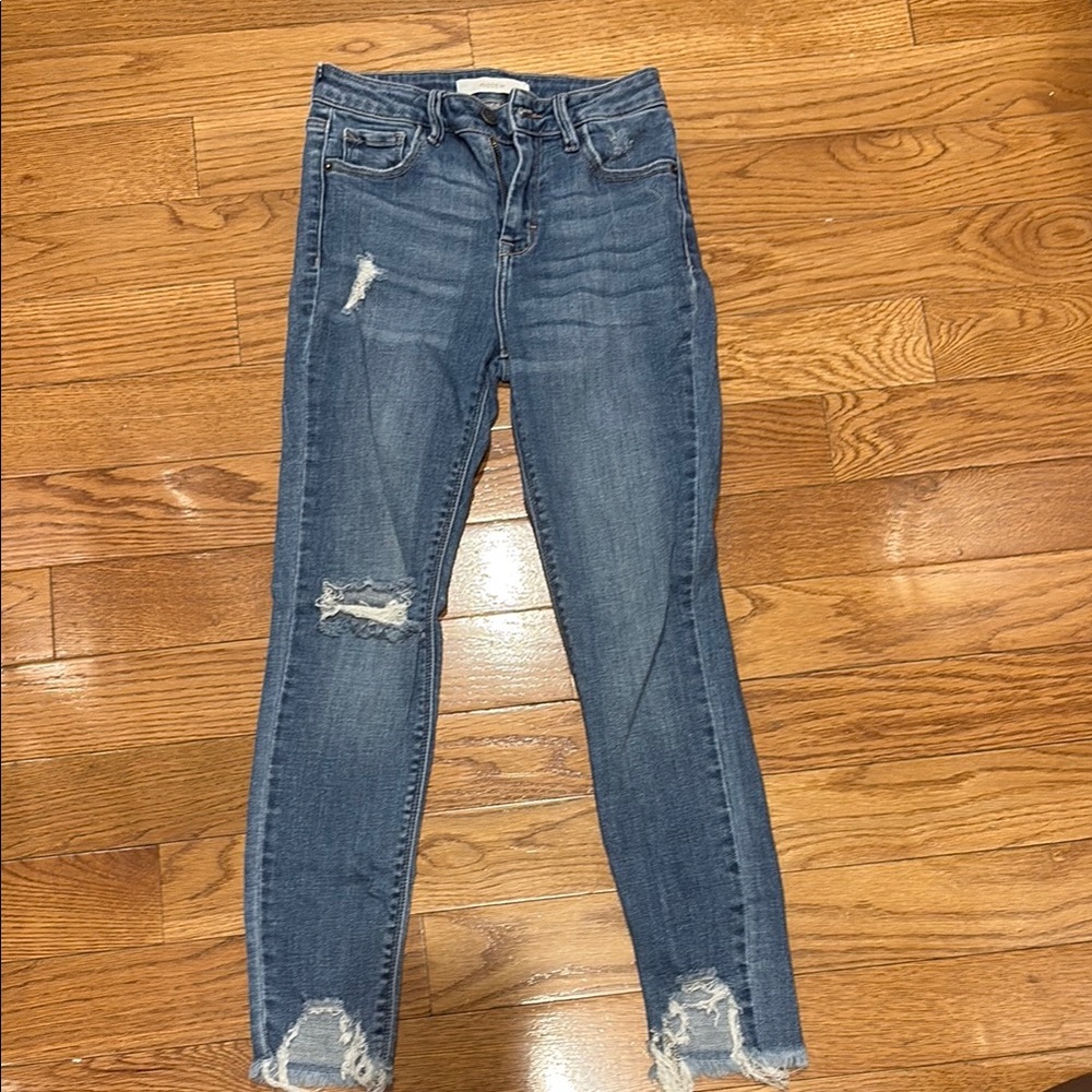 Distressed Blue Women's Hidden Jeans